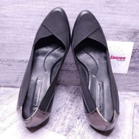 BCBG Maxazria Near Perfect Bandage Strap Platform Pump Black Women's sz 9 - Picture 6 of 8